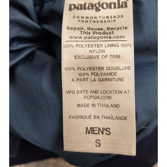 Patagonia H2NO Recco Vented Waterproof Shell Snowshot Navy Jacket Men's S - Picture 7 of 16